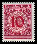 10 Rentenpfennig Inlandsbriefporto ab 1. Dezember 1923
