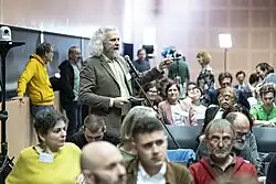 Martin Litschauer, immer lebhaft in der Diskussion