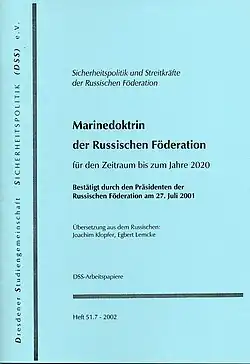 Marinedoktrin der RF, Heft 51.7, Drsd. 2002, DSS-Arbeitspapiere.
