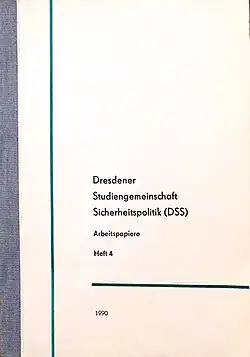 Noch im IWBS-Layout: Erstes Heft der DSS-Arbeitspapiere, Heft 4, Dezember 1990.