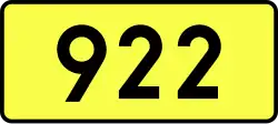 Droga wojewódzka 922