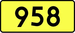 Droga wojewódzka 958