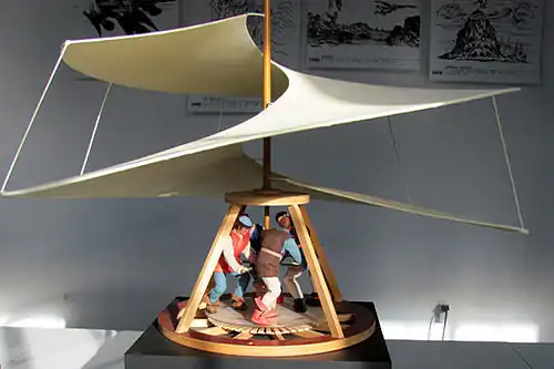 Modell der Luftschraube im Hubschraubermuseum Bückeburg