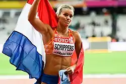 Bronzemedaillengewinnerin Dafne Schippers aus den Niederlanden