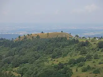 Dalherdakuppe von Südosten, aufgenommen von der Dreifeldskuppe