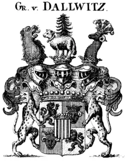 Wappen der Grafen von Dallwitz