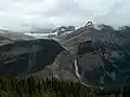 Daly Gletscher und Takakkaw Falls am 16. Juli 2005