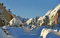 Annaberg-Buchholz, Damaschkestraße im Norden des Ortes