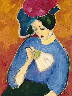 Alexej von Jawlensky: Dame mit Fächer, 1909