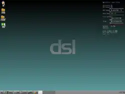 Bildschirmfoto von Damn Small Linux 4.4