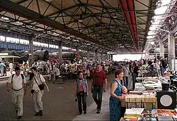 Blick in die Richt­halle wäh­rend der Dampf­lok­tage 2005