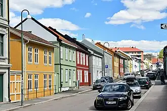 Holzhäuser in der Danmarks gate