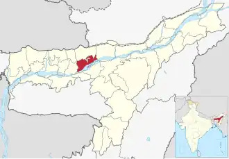 Lagekarte des Distrikts