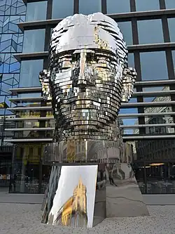 Franz-Kafka-Kopf in Prag