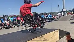 David Lebuser bei einer WCMX Veranstaltung in Nottwil, Schweiz