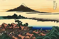 Morgendämmerung bei Isawa in der Provinz Kai