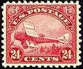 1923 gab das U.S. Post Office eine Briefmarke mit der American D.H.4 als Postflugzeug heraus