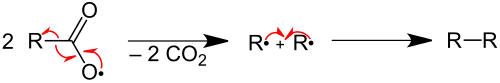 Acyloxyradikal-Zerfall