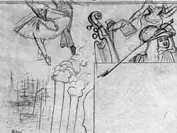 Degas: Studie für das Programm einer Soirée 1