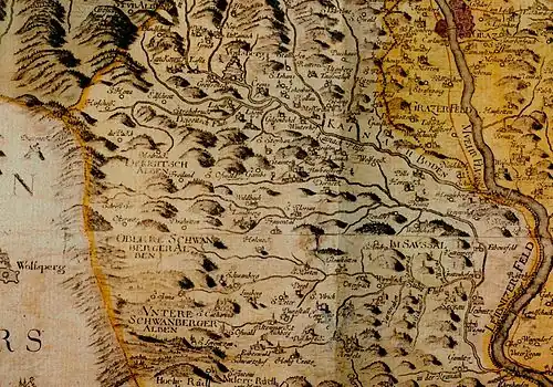 Weststeirisches Hügelland, 1678, Almgebiete als „Alben“