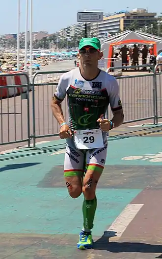 Victor Del Corral beim Ironman France (2015)