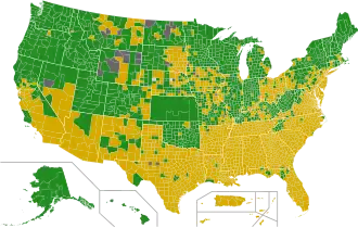 Demokratische Vorwahlen – Ergebnisse nach Wahlbezirken (Counties)