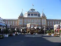 Kurhaus Hotel Scheveningen erbaut mit Friedrich Ebert 1884–85, Wiederaufbau nach einem Feuer 1886–87