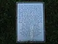 Infotafel in der Gedenkstätte