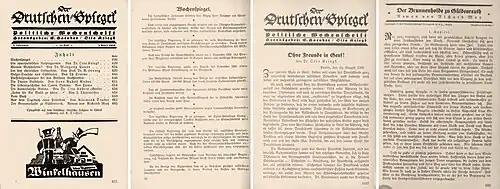 Typische Beispielseiten aus dem Jahrgang 1926