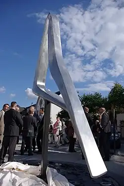 Läufer, 2012, Aluminiumskulptur, Stadtplatz Boppard