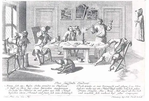 „Der sauffende Student“