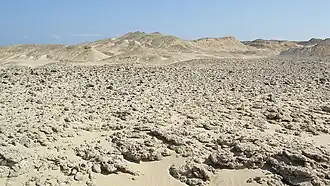 Wüstenlandschaft nahe Hurghada am Roten Meer in Ägypten