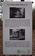 Informationstafel am Schwedenhaus