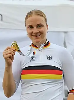 Lea Sophie Friedrich als deutsche Meisterin im Keirin (2025)