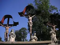 Die Kreuzigungsgruppe im September 2011