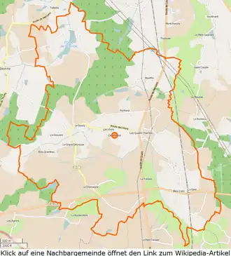 Devrouze mit seinen Nachbarorten