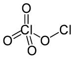 Strukturformel von Chlor(I)-perchlorat