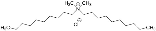 Strukturformel von Didecyldimethylammoniumchlorid