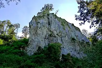 Der Felsen der ehemaligen Hauptburg