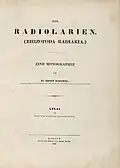 Die Radiolarien (Rhizopoda radiata)