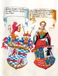 Allianzwappen von Gaudenz von Spaur und Veronika Fugger