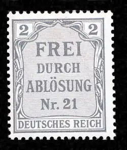 2 Pfg; Michel-Nr.: 1