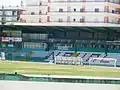 Die Haupttribüne des Stadions