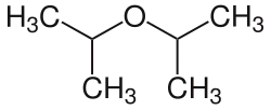 Strukturformel von Diisopropylether