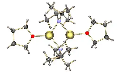 LDA-Dimer mit 2 THF-Molekülen