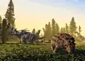 Triceratops und Ankylosaurus