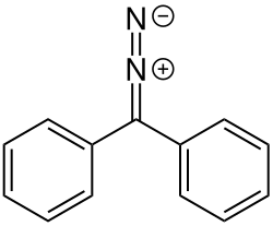 Strukturformel von Diphenyldiazomethan