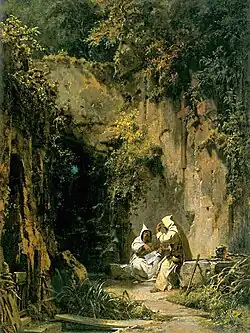 Disputierende Mönche