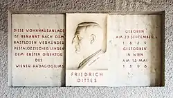 Gedenktafel für Friedrich Dittes