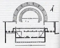 Das Theater in seiner ersten Ausbauphase